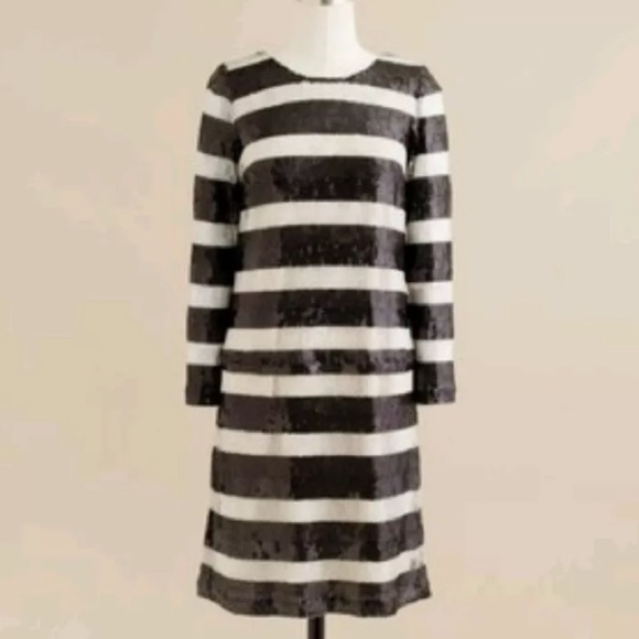 J.Crew Jules Dress in Sequin Stripe - Picture 2 of 8